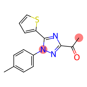 1-[1-(4-methylphenyl)-5-(2-thienyl)-1H-1,2,4-triazol-3-yl]ethanone