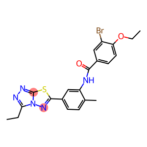 3-bromo-4-ethoxy-N-[5-(3-ethyl[1,2,4]triazolo[3,4-b][1,3,4]thiadiazol-6-yl)-2-methylphenyl]benzamide