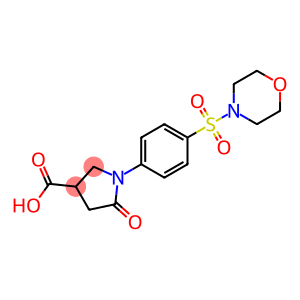 1-[4-(MORPHOLIN-4-YLSULFONYL)PHENYL]-5-OXOPYRROLIDINE-3-CARBOXYLIC ACID