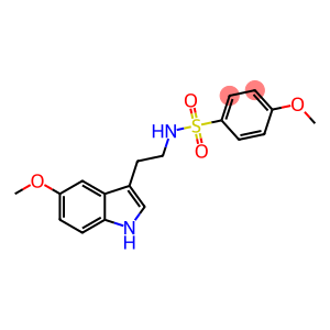 4-methoxy-N-[2-(5-methoxy-1H-indol-3-yl)ethyl]benzenesulfonamide