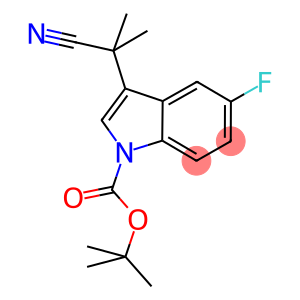 3-(1-氰基-1-甲基乙基)-5-氟1H-吲哚-1-羧酸-1-1,1-二甲基乙酯