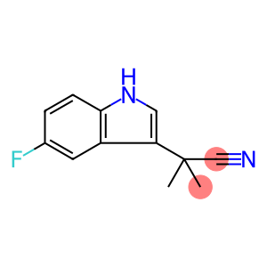 2-(5-fluoro-1H-indol-3-yl)-2-methylpropanenitrile