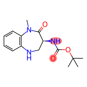 Carbamic acid, N-[(3S)-2,3,4,5-tetrahydro-1-methyl-2-oxo-1H-1,5-benzodiazepin-3-yl]-, 1,1-dimethylethyl ester