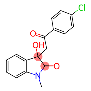 3-[2-(4-chlorophenyl)-2-oxoethyl]-3-hydroxy-1-methyl-1,3-dihydro-2H-indol-2-one