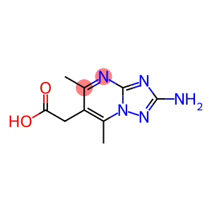 2-{2-氨基-5,7-二甲基-[1,2,4]三唑并[1,5-A]嘧啶-6-基}乙酸
