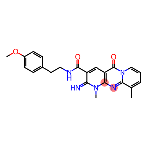 2-imino-N-[2-(4-methoxyphenyl)ethyl]-1,10-dimethyl-5-oxo-1,5-dihydro-2H-dipyrido[1,2-a:2',3'-d]pyrimidine-3-carboxamide