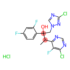 3-(6-氯-5-氟嘧啶-4-基)-2-(2,4-二氟苯基)-1-(1H-1,2,4-三氮唑-1-基)-2-丁醇盐酸盐