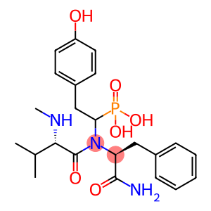 [(1R)-2-(4-hydroxyphenyl)-1-[[(1S)-1-[[(2S)-3-methyl-2-methylamino-but anoyl]carbamoyl]-2-phenyl-ethyl]amino]ethyl]phosphonic acid