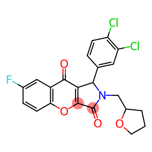 [1]Benzopyrano[2,3-c]pyrrole-3,9-dione, 1-(3,4-dichlorophenyl)-7-fluoro-1,2-dihydro-2-[(tetrahydro-2-furanyl)methyl]-