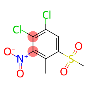 1,2-DICHLORO-4-METHYL-5-(METHYLSULFONYL)-3-NITROBENZENE