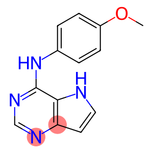 5H-Pyrrolo(3,2-d)pyrimidin-4-amine, N-(p-methoxyphenyl)-