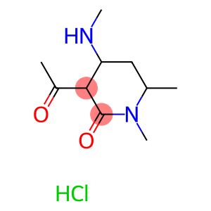 3-acetyl-1,6-dimethyl-4-(methylamino)piperidin-2-one monohydrochloride