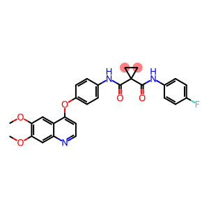 N-[4-[(6,7-二甲氧基-4-喹啉基)氧基]苯基]-N'-(4-氟苯基)-1,1-环丙烷二甲酰胺