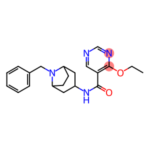 5-Pyrimidinecarboxamide, 4-ethoxy-N-(8-(phenylmethyl)-8-azabicyclo(3.2 .1)oct-3-yl)-, exo-