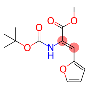 2-Propenoic acid, 2-[[(1,1-dimethylethoxy)carbonyl]amino]-3-(2-furanyl)-, methyl ester, (2Z)-