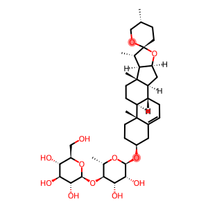 [(25R)-Spirost-5-en-3β-yl]4-O-β-D-glucopyranosyl-6-deoxy-α-L-mannopyranoside