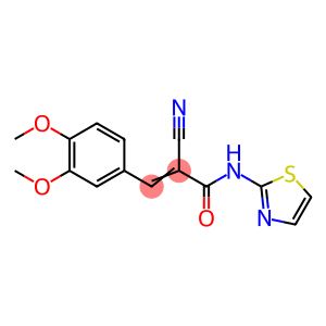 (2E)-2-cyano-3-(3,4-dimethoxyphenyl)-N-(1,3-thiazol-2-yl)prop-2-enamide