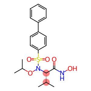 (2R)-2-[([1,1μ-Biphenyl]-4-ylsulfonyl)(1-methylethoxy)amino]-N-hydroxy-3-methyl-butanamide,  (R)-N-Hydroxy-2-(N-isopropoxybiphenyl-4-ylsulfonamido)-3-methylbutanamide