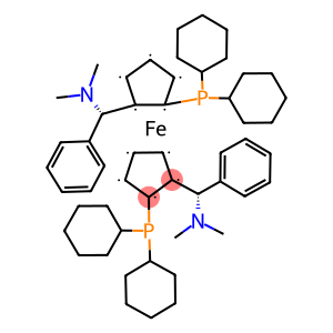 RP,R′P)-1,1′-双(二环己基膦基)-2,2′-双[(S)-α-(二甲氨基)苄基]二茂铁