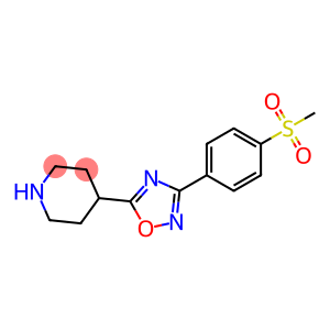 Piperidine, 4-[3-[4-(methylsulfonyl)phenyl]-1,2,4-oxadiazol-5-yl]-