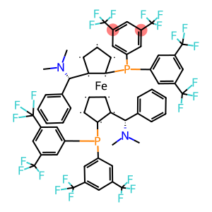 (RP,R′P)-1,1′-双{双[3,5-双(三氟甲基)苯基]膦基}-2,2′-双[(S)-α-(二甲氨基)苯甲基]二茂铁