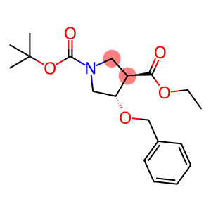 (3R,4S)-REL-4-苄氧基吡咯烷-1,3-二羧酸 1-叔丁酯 3-乙酯