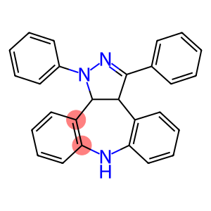 1,3a,8,12b-Tetrahydro-1,3-diphenyldibenzo(b,f)pyrazolo(3,4-d)azepine