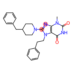 8-(4-benzylpiperidin-1-yl)-3-methyl-7-(2-phenylethyl)purine-2,6-dione