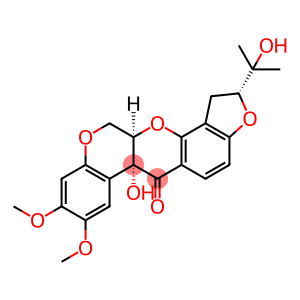 (1)Benzopyrano(3,4-b)furo(2,3-h)(1)benzopyran-6(6aH)-one, 1,2,12,12a-t etrahydro-6a-hydroxy-2-(1-hydroxy-1-methylethyl)-8,9-dimethoxy-, (2R-( 2alpha,6aalpha,12aalpha))-