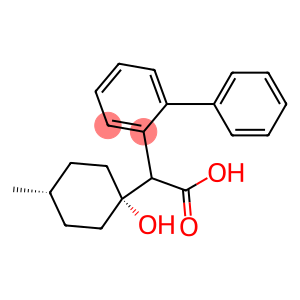 alpha-(1-Hydroxy-4-methylcyclohexyl)-biphenylacetic acid, cis-(-)-