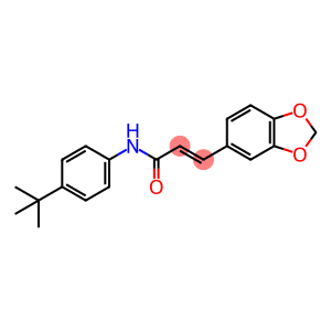 2-Propenamide, 3-(1,3-benzodioxol-5-yl)-N-[4-(1,1-dimethylethyl)phenyl]-, (2E)-