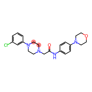 2-[4-(3-CHLOROPHENYL)PIPERAZINO]-N-(4-MORPHOLINOPHENYL)ACETAMIDE