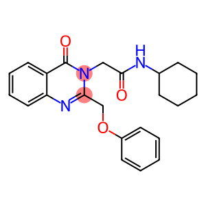 3(4H)-Quinazolineacetamide, N-cyclohexyl-4-oxo-2-(phenoxymethyl)-