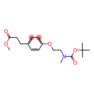 4-[2-[[(1,1-DiMethylethoxy)carbonyl]MethylaMino]ethoxy]benzenepropanoic Acid Methyl Ester