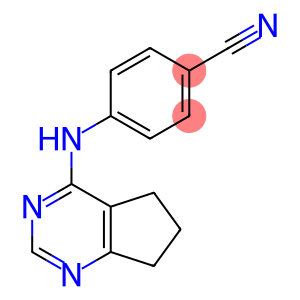 Benzonitrile, 4-[(6,7-dihydro-5H-cyclopentapyrimidin-4-yl)amino]- (9CI)