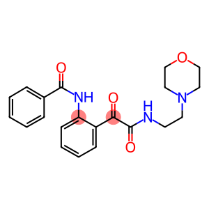 2-(Benzoylamino)-N-(2-(4-morpholinyl)ethyl)-alpha-oxobenzeneacetamide