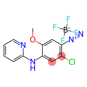 2-chloro-5-methoxy-4-(2-pyridylamino)benzenediazonium tetrafluoroborate