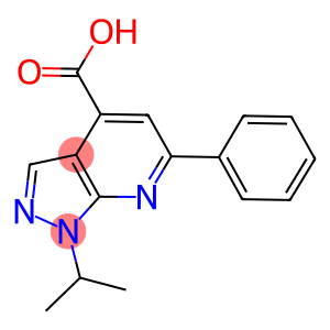 1-ISOPROPYL-6-PHENYL-1H-PYRAZOLO[3,4-B]PYRIDINE-4-CARBOXYLIC ACID