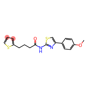 2-Thiophenebutanamide, N-[4-(4-methoxyphenyl)-2-thiazolyl]-