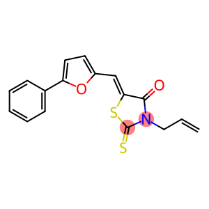 (5Z)-5-[(5-phenylfuran-2-yl)methylidene]-3-prop-2-enyl-2-sulfanylidene-1,3-thiazolidin-4-one