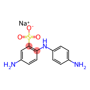 sodium 5-amino-2-(4-aminoanilino)benzenesulphonate