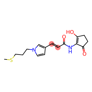 (E)-N-(2-Hydroxy-5-oxo-1-cyclopentene-1-yl)-3-[1-[3-(methylthio)propyl]-1H-pyrrole-3-yl]propenamide