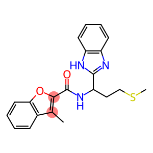 2-Benzofurancarboxamide, N-[1-(1H-benzimidazol-2-yl)-3-(methylthio)propyl]-3-methyl-