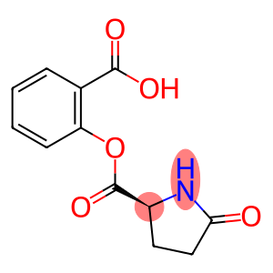 Proline, 5-oxo-, 2-carboxyphenyl ester