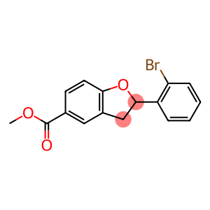 2-(2-BROMO-PHENYL)-2,3-DIHYDRO-BENZOFURAN-5-CARBOXYLIC ACID METHYL ESTER