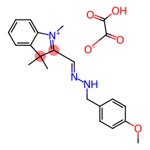 2-[[(4-methoxyphenyl)methylhydrazono]methyl]-1,3,3-trimethyl-3H-indolium hydrogen oxalate