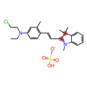 2-[2-[4-[(2-Chloroethyl)ethylamino]-o-tolyl]vinyl]-1,3,3-trimethyl-3H-indolium hydrogen sulfate