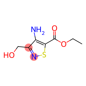 5-Isothiazolecarboxylicacid,4-amino-3-(hydroxymethyl)-,ethylester(9CI)