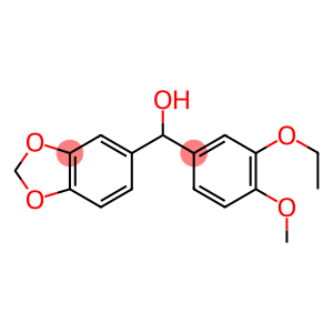 1,3-BENZODIOXOLE-5-METHANOL, A-(3-ETHOXY-4-METHOXYPHENYL)-