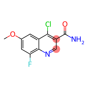 4-Chloro-8-fluoro-6-methoxyquinoline-3-carboxamide